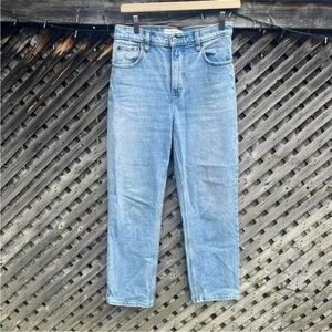 Abercrombie & Fitch Womens 90s Straight Leg Denim Jeans High Waisted 27 4 Casual